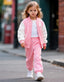 Girls Pink Winter Suit with Jacket-kids clozet - Kids Clozet