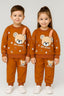 Brown teddy sweat shirt with trouser