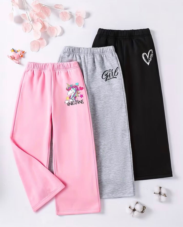 Girls Printed Trousers-kids clozet - Kids Clozet