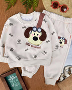 Adorable Two-Piece "Bill Animal" Kids' Sweatshirt & trouser