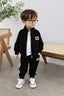 Boys stylish and classy black zipper with trouser